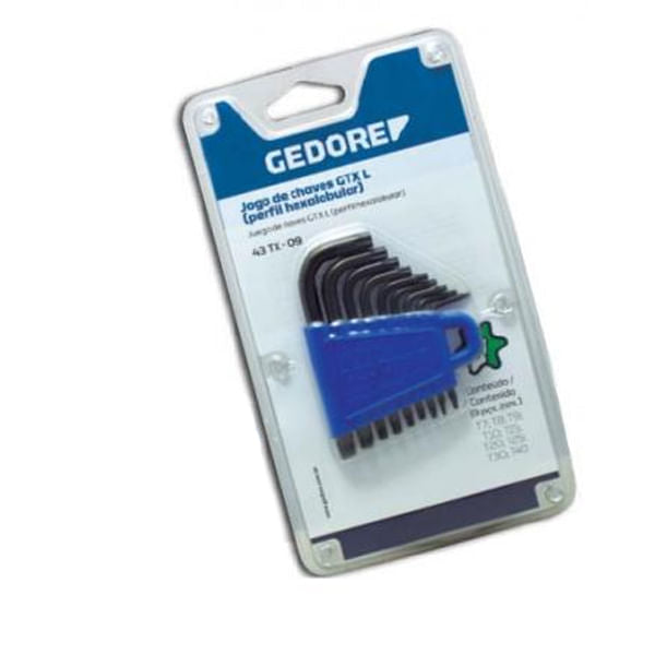 Jogo de Chave Torx L 43tx09 Curto T7-T40 Gedore