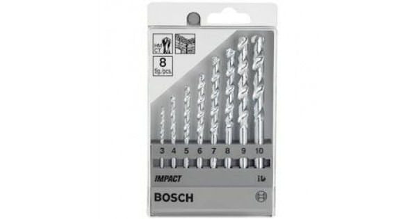 Broca Jogo Com 08 Pecas Concreto 3,0-10,0mm Bosch