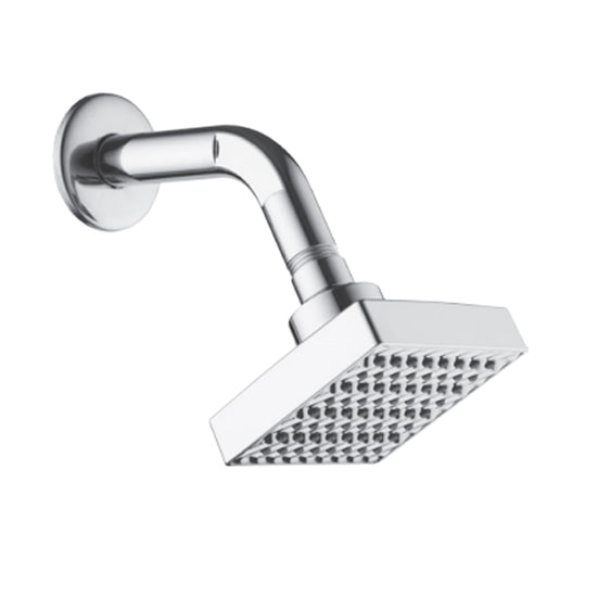Chuveiro Quadrado Cromado 85x85 1C Tubo Flux