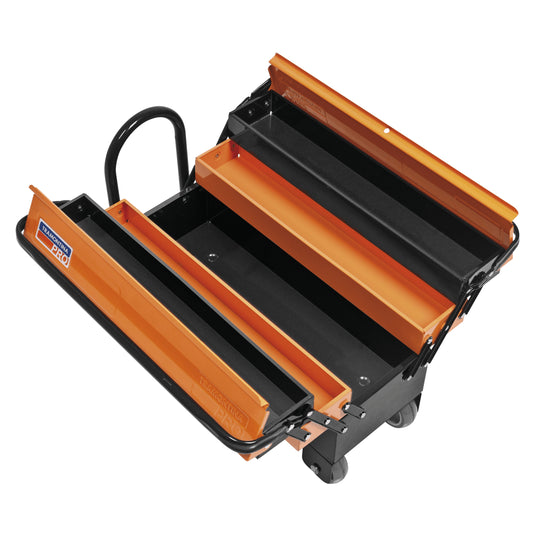 Caixa Sanfonada Cargobox Rodas Puxador 5 Gavetas Tramontina