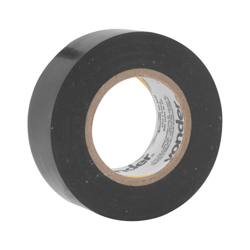 Fita Isolante 19mm X 20m Preta Vonder