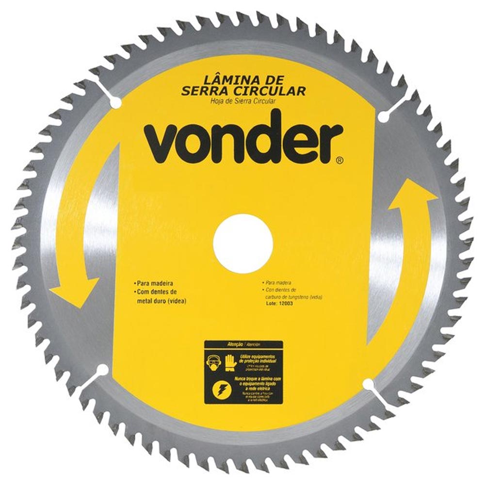 Serra Circular Widia 7.1/4 60Dentes 185mm Vonder