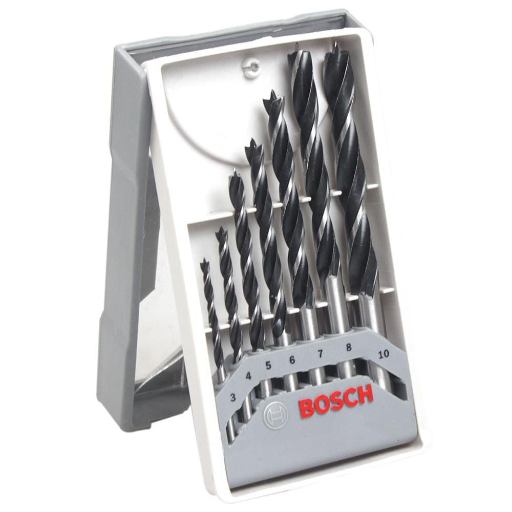 Jogo de Broca Com 07 Peças Para Madeira Bosch