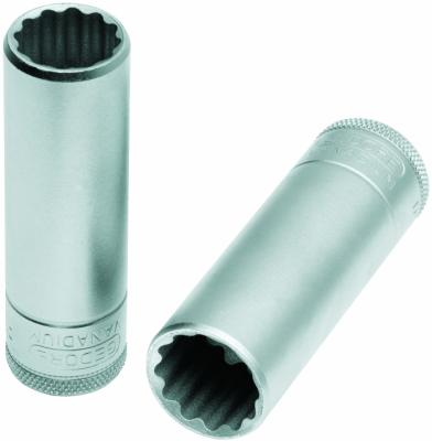 Soquete Estriado Longo 1/2' mm Gedore