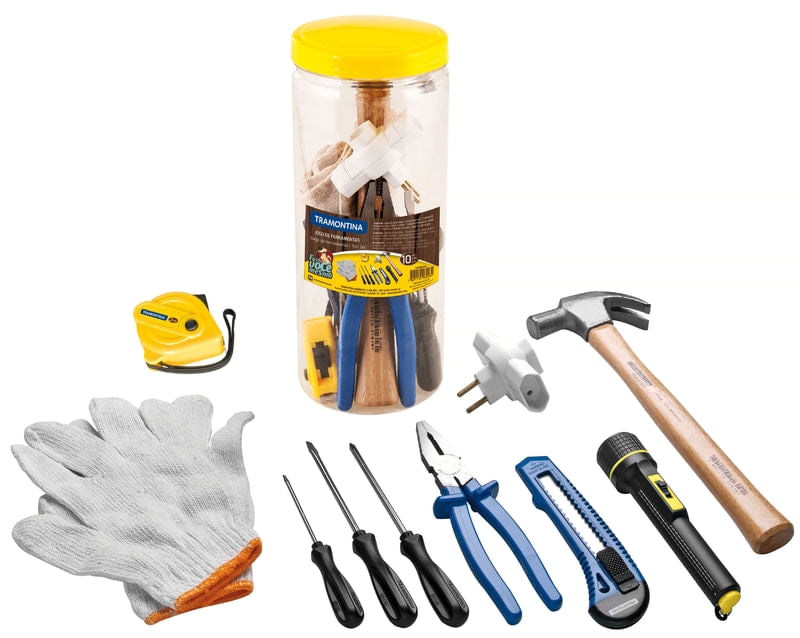 Conjunto de Ferramentas Com 10 Peças Tramontina