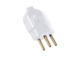 Plug Macho 2 Pino + Terramento Branca 10A/250V Tramontina