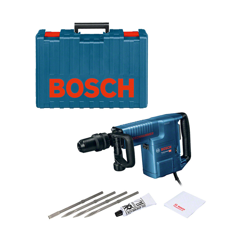 Martelo demolidor Bosch GSH 11 E 1500W  em maleta