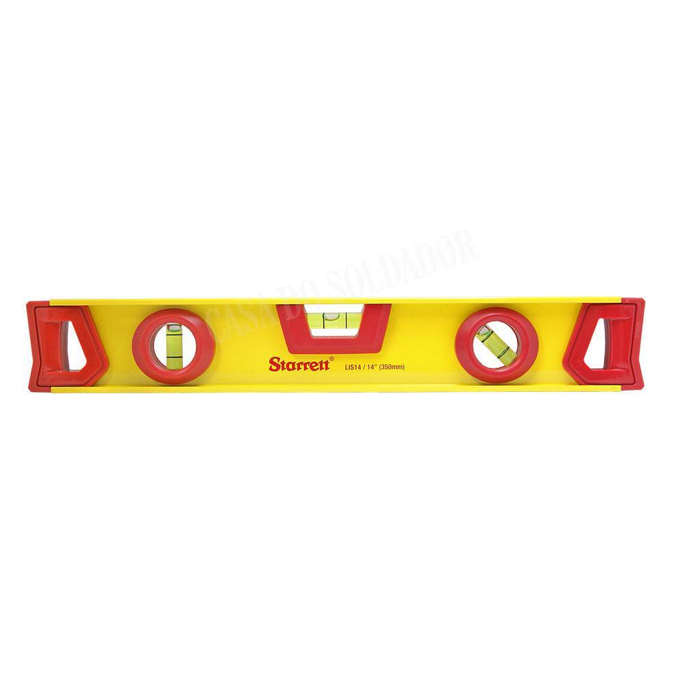 Nível Alumínio Com 3 Bolhas 14" 355mm Starrett