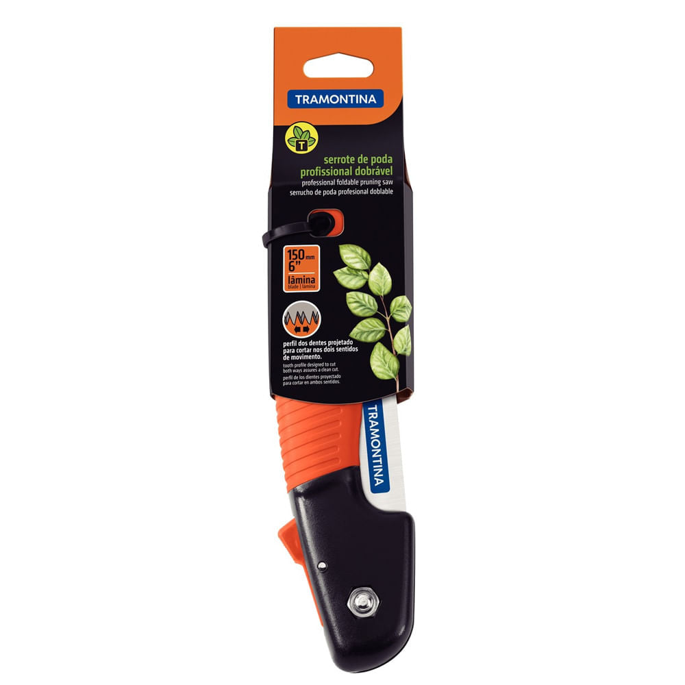 Serrote Tramontina Profissional Dobrável 6" Aço Carbono Com Cabo Plástico