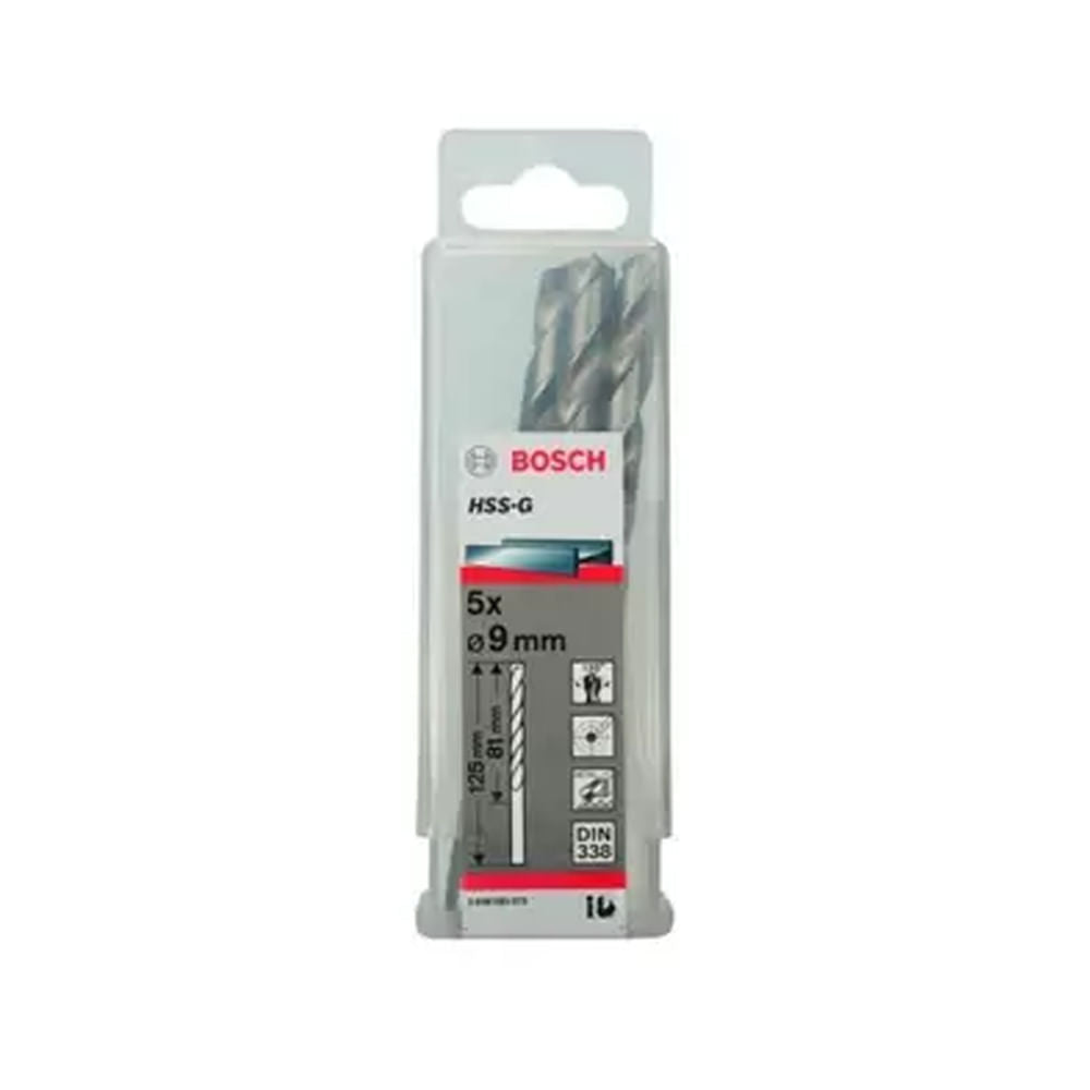 Broca de Aço Rápido 9,00mm HSS Bosch