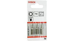Jogo de Bits Torx n.08 com 3 Peças Bosch