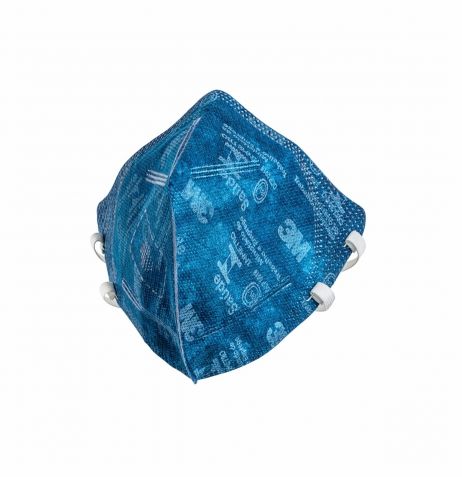 Máscara Descartável Dobrável Azul PFF-2 sem Válvula 3M