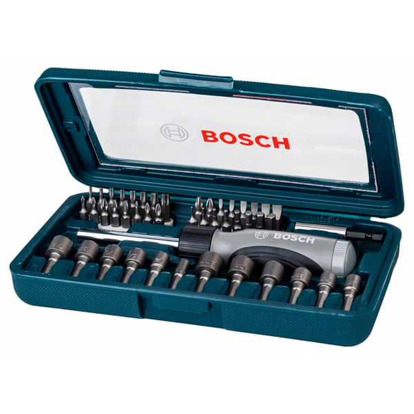 Jogo de Bits e Soquetes Com 46 Peças Bosch