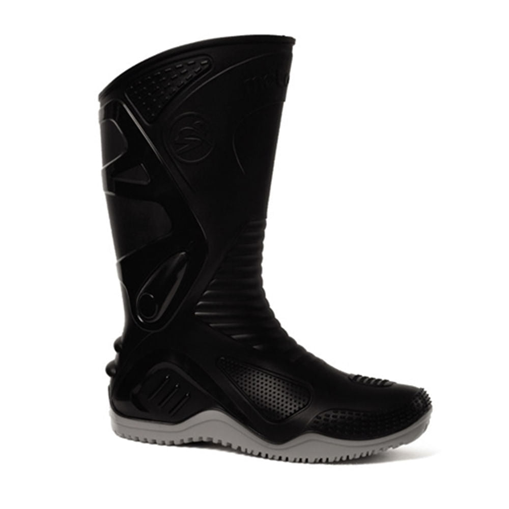 Bota Pvc Preta Com Solado Cinza 29cm N°39 Motosaf