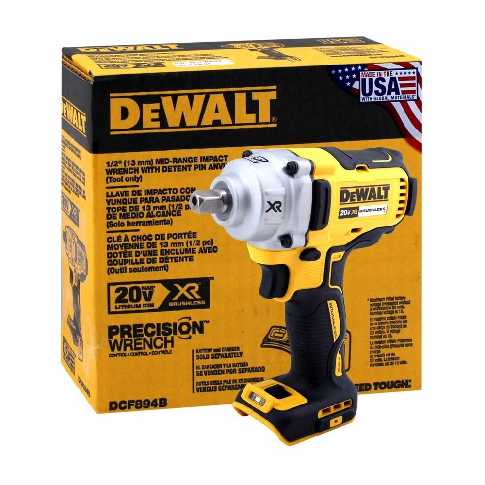 Chave de Impacto Dewalt 1/2'' Bateria 20V Brushles Sem Bateria