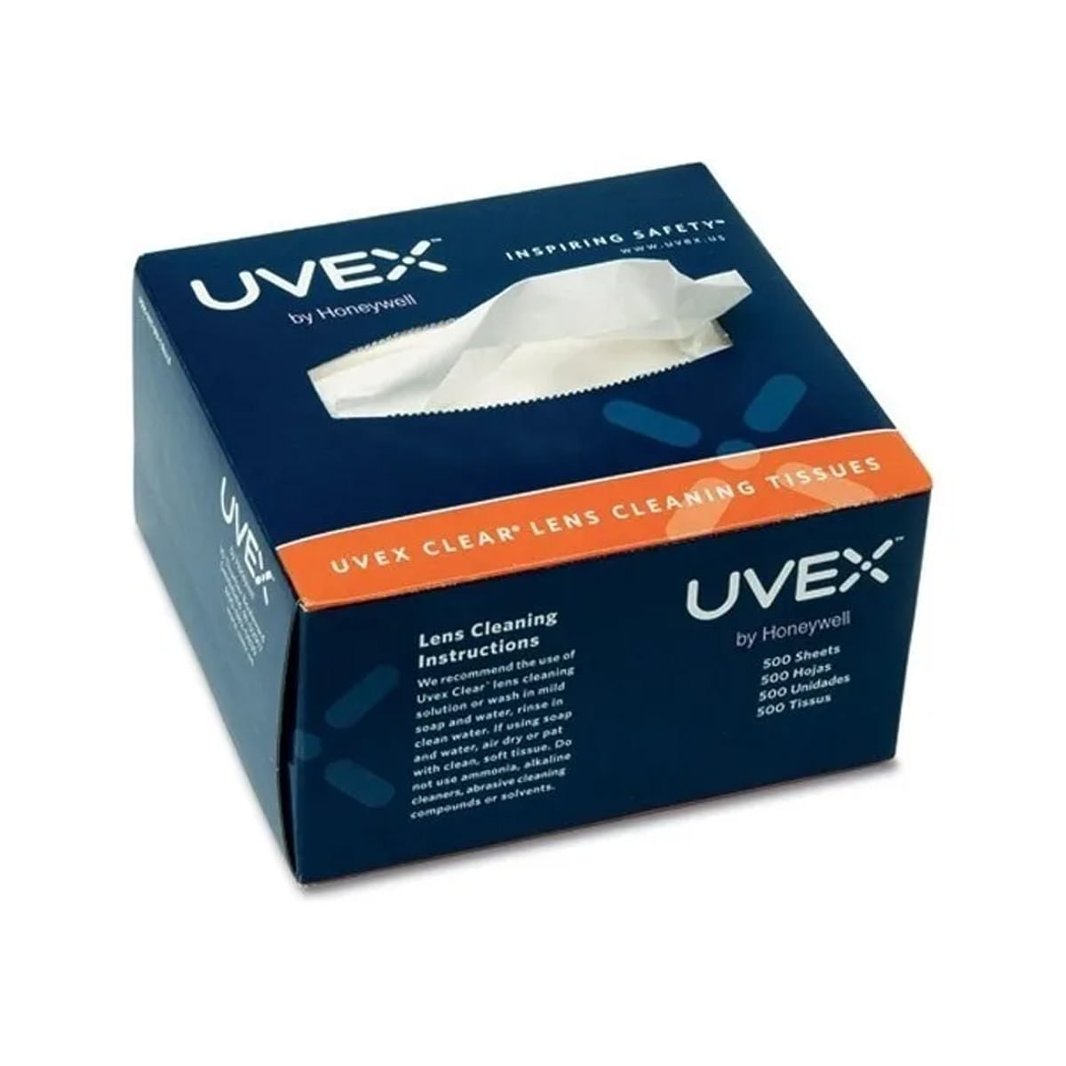 Caixa Com 500 Lenços Uvex Para Limpeza de Óculos S462