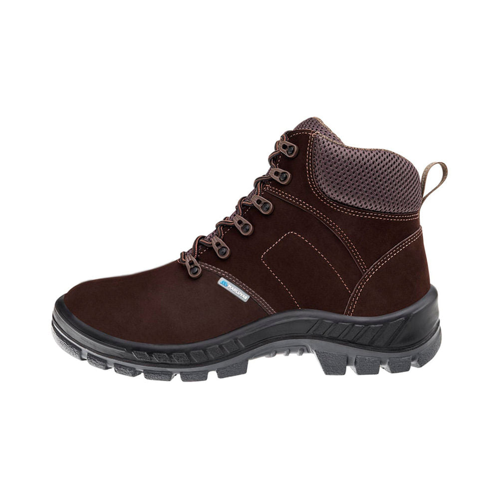 Bota de Camurça Bico Plástico Nubuck N39 Café CA13808 Marluvas