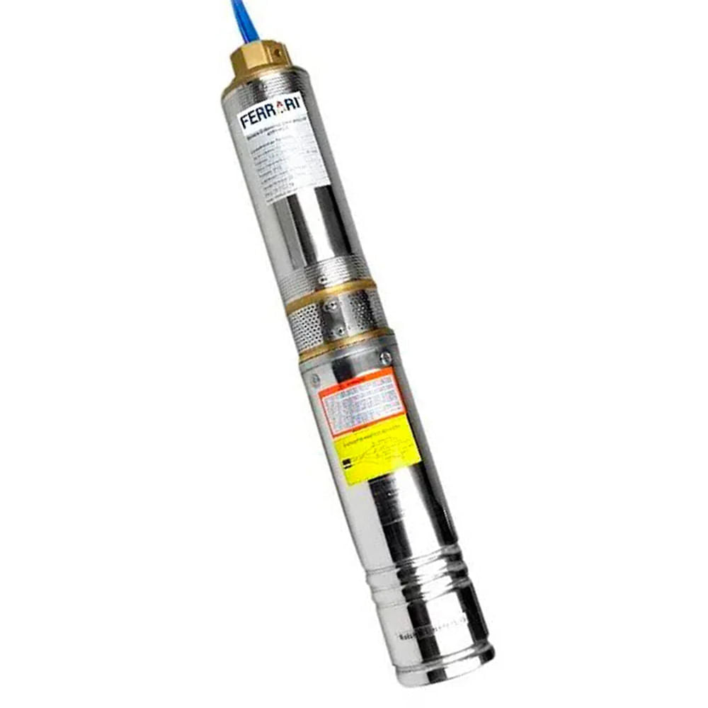 Bomba D'água Submersa 4" para Poço 0,5CV Caracol