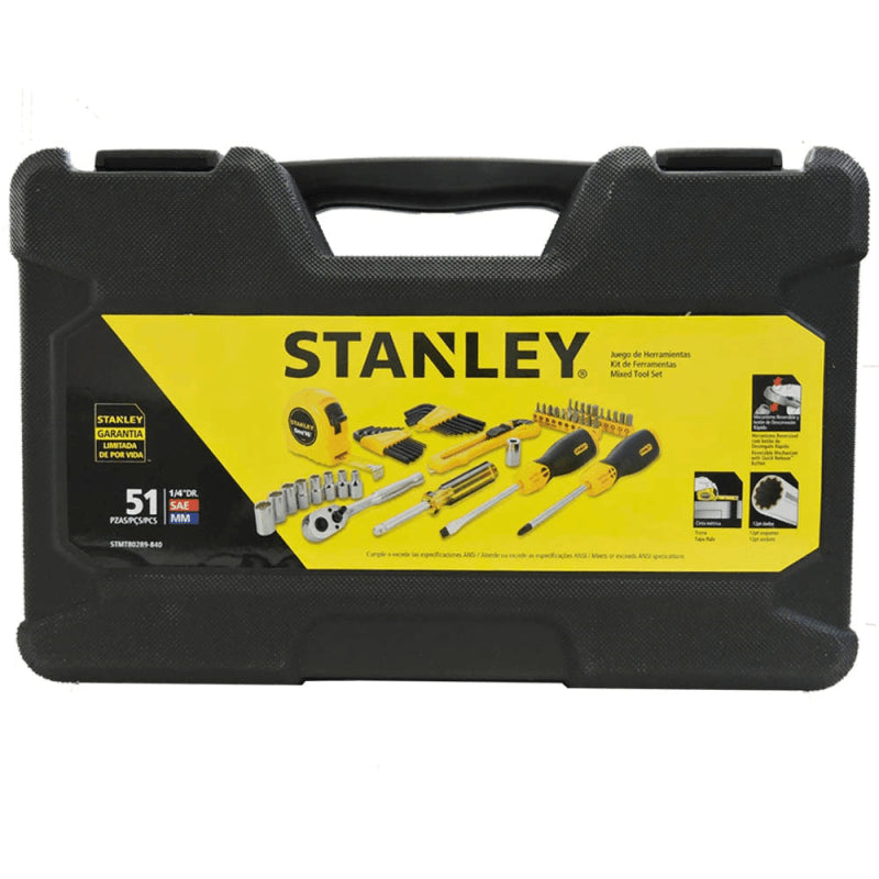Jogo de Ferramentas Stanley 51 Peças Manuais