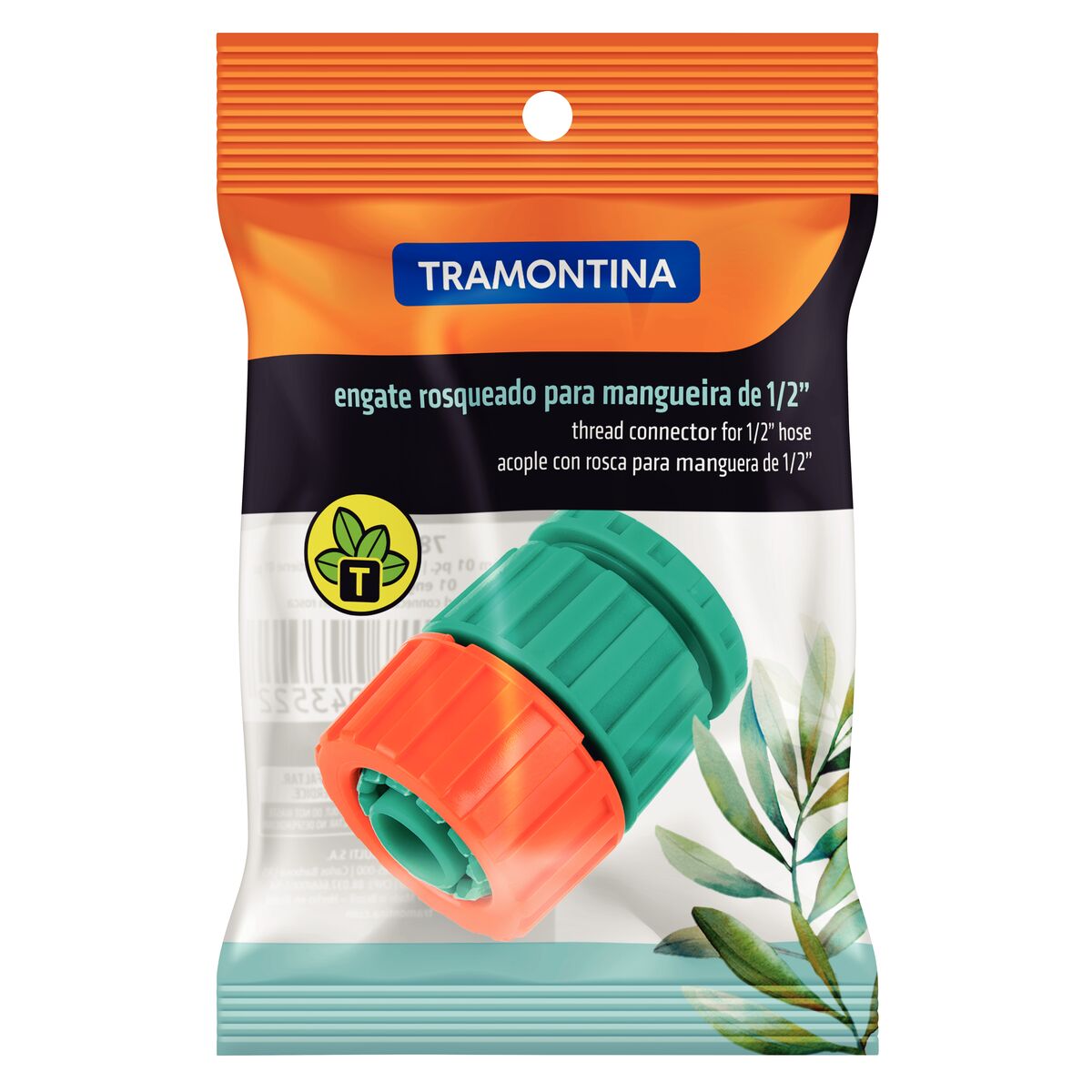 Engate Rrosqueado em Plástico para Mangueiras 1/2"" e Torneiras Tramontina