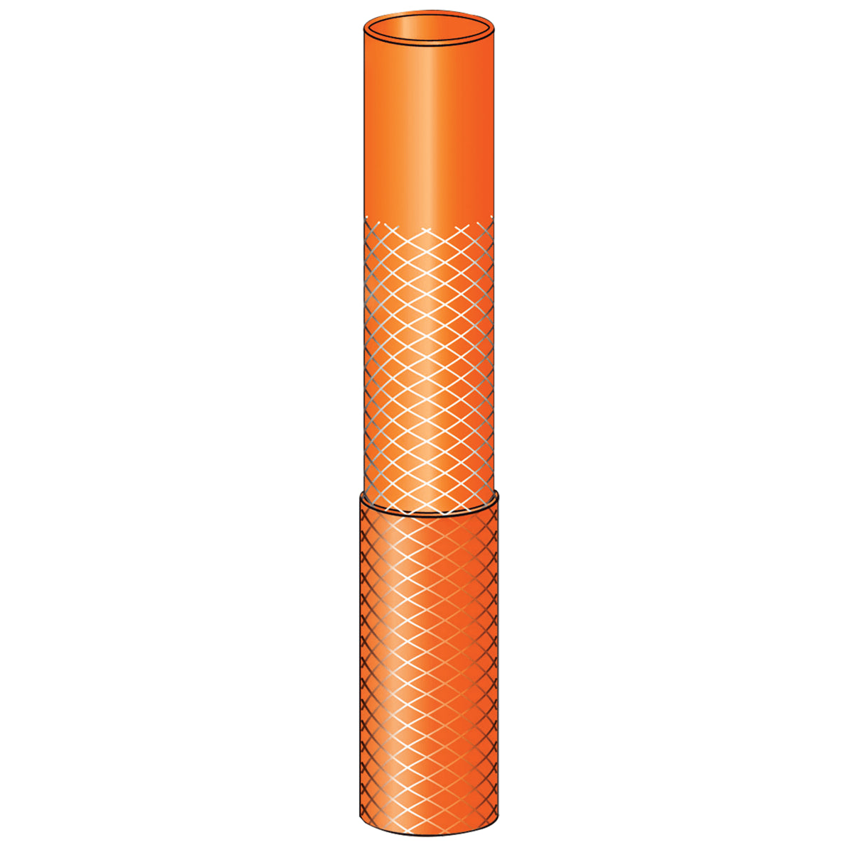 Mangueira Multi 1/2"" Laranja em PVC 3 Camadas 20 m Tramontina