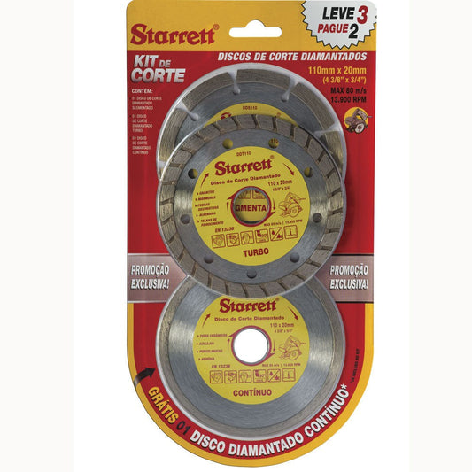 KIT DISCO Diamant 110 MM Continuo 3P STARRETT