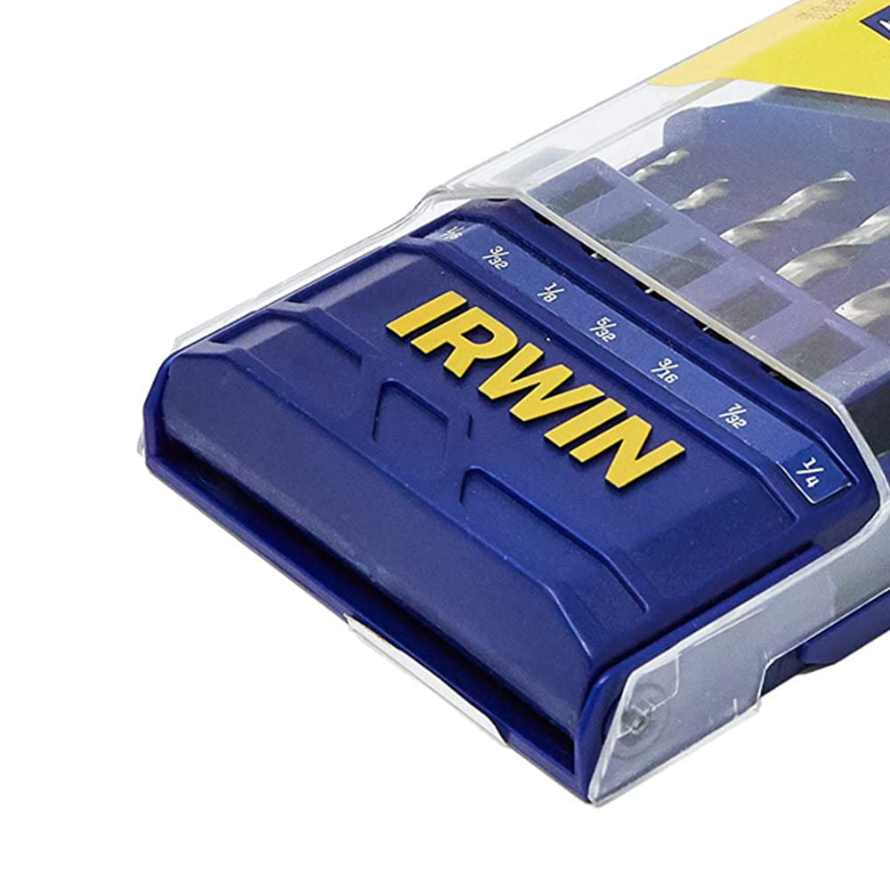 Jogo de Broca Aço Rápido 004 1/16"-1/4" Com 7Pçs IRWIN