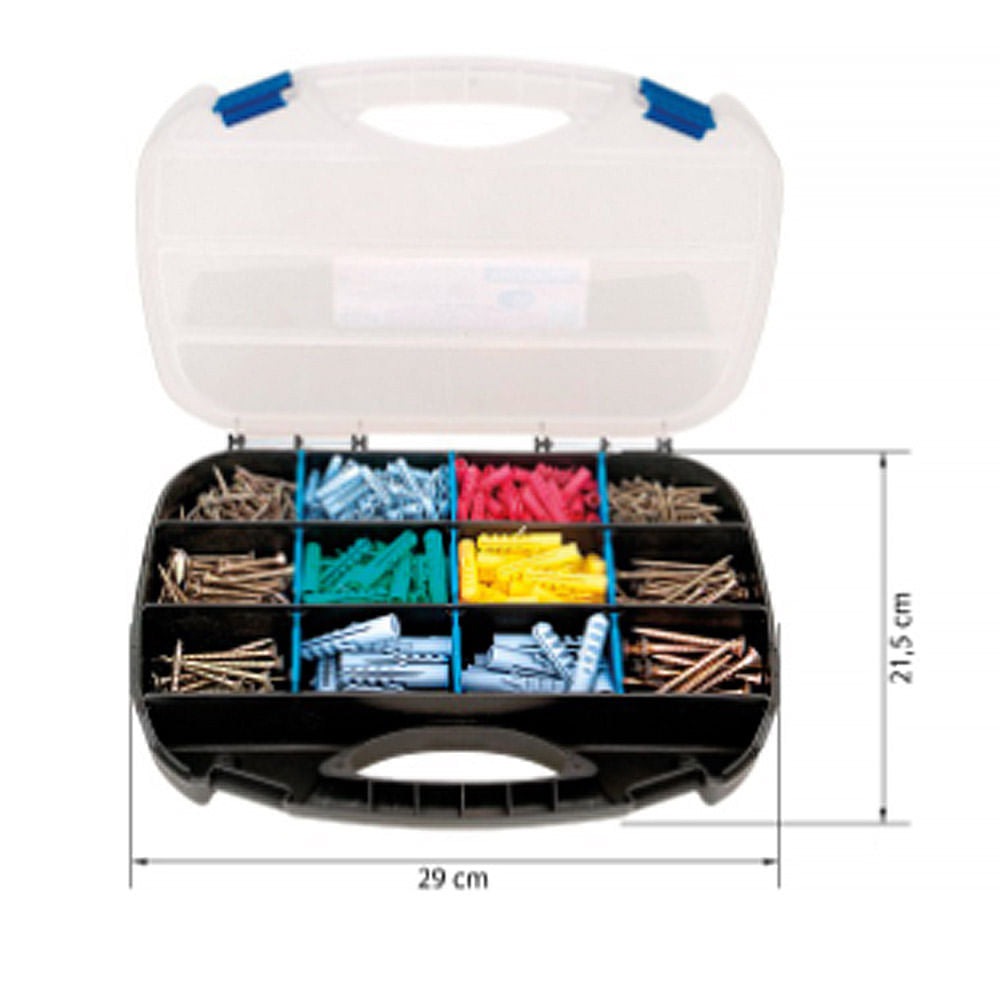 Jogo de Buchas e Parafusos 385pcs Tramontina