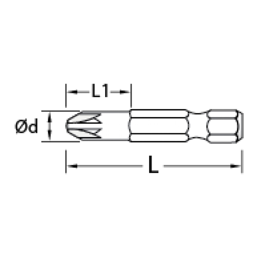 Bits 016 Fenda PH3 1/4" 691R76 GEDORE