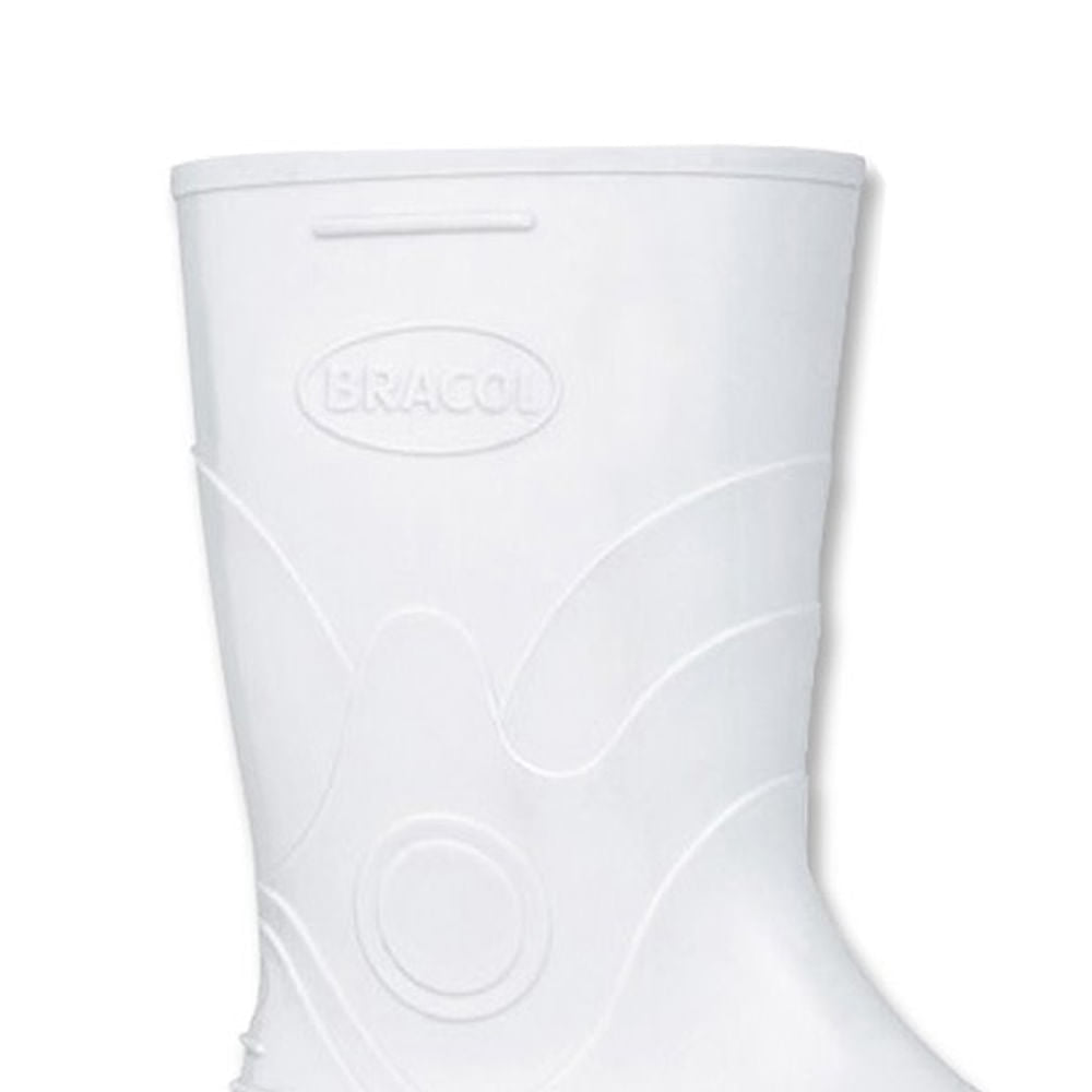 Bota Pvc Branca 28cm N°40 Bracol