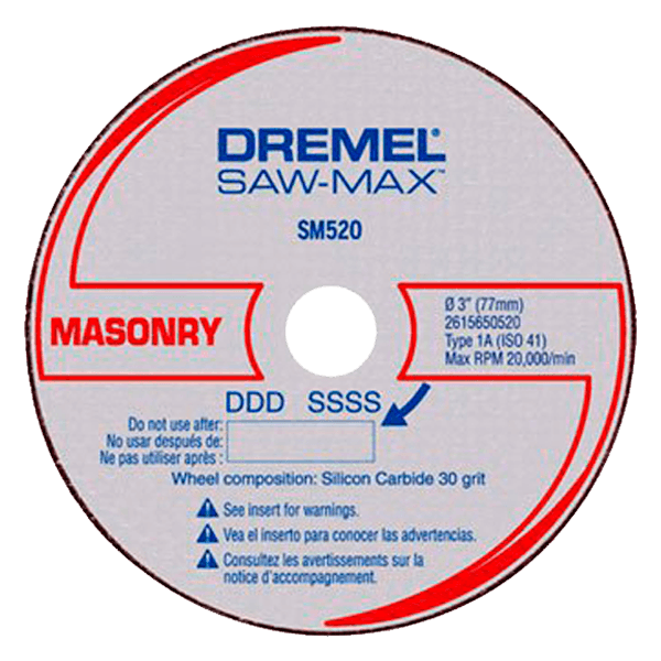 Disco de Corte Para Concreto Sm520 Dremel