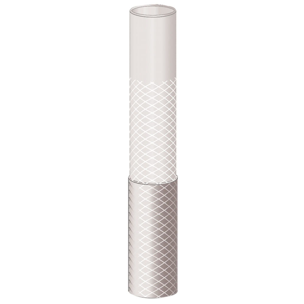 Mangueira Jardim Trancada Cristal 10m 1/2"" com Engates Tramontina