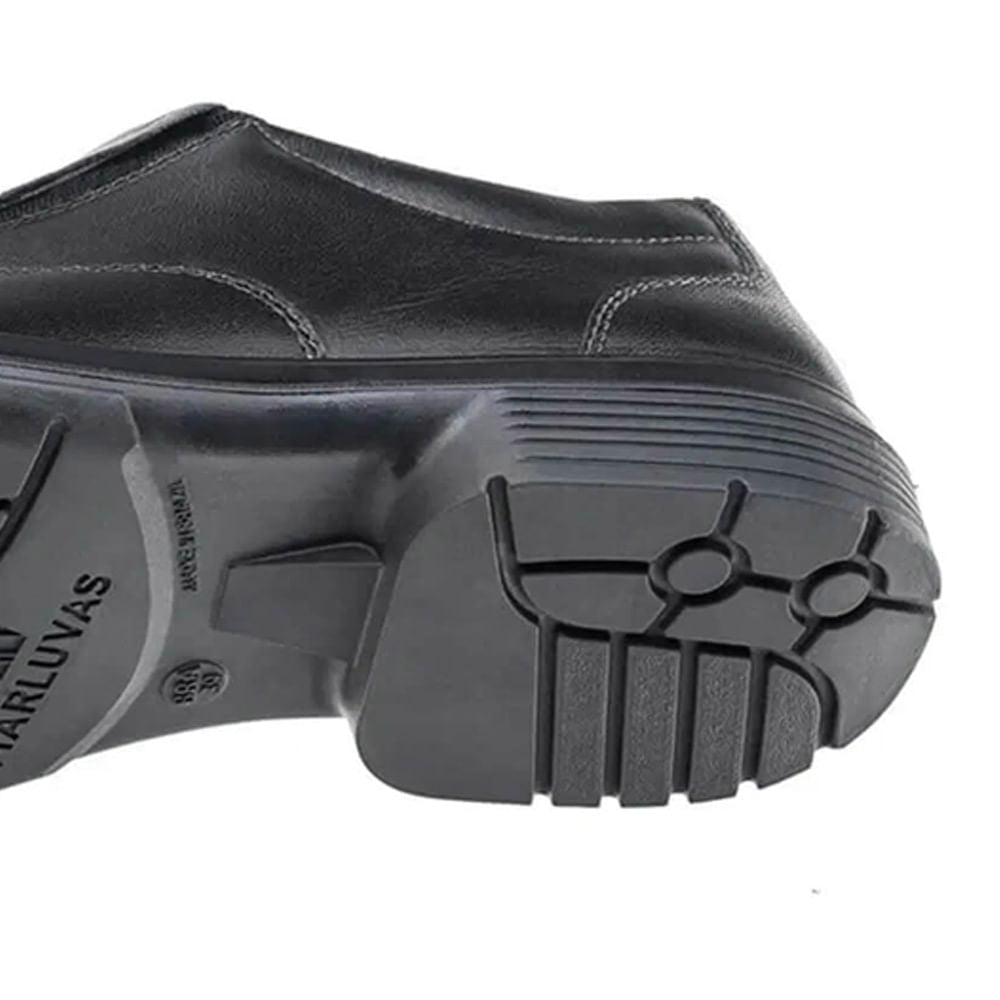 Sapato Social em Elástico PU N41 Preto ca41864 MARLUVAS