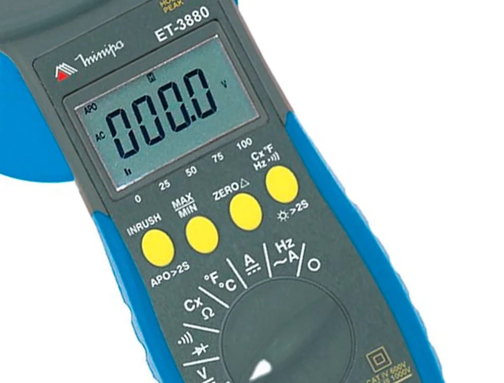 Alicate Amperímetro Digital True Rms 600v Et-3880 Minipa