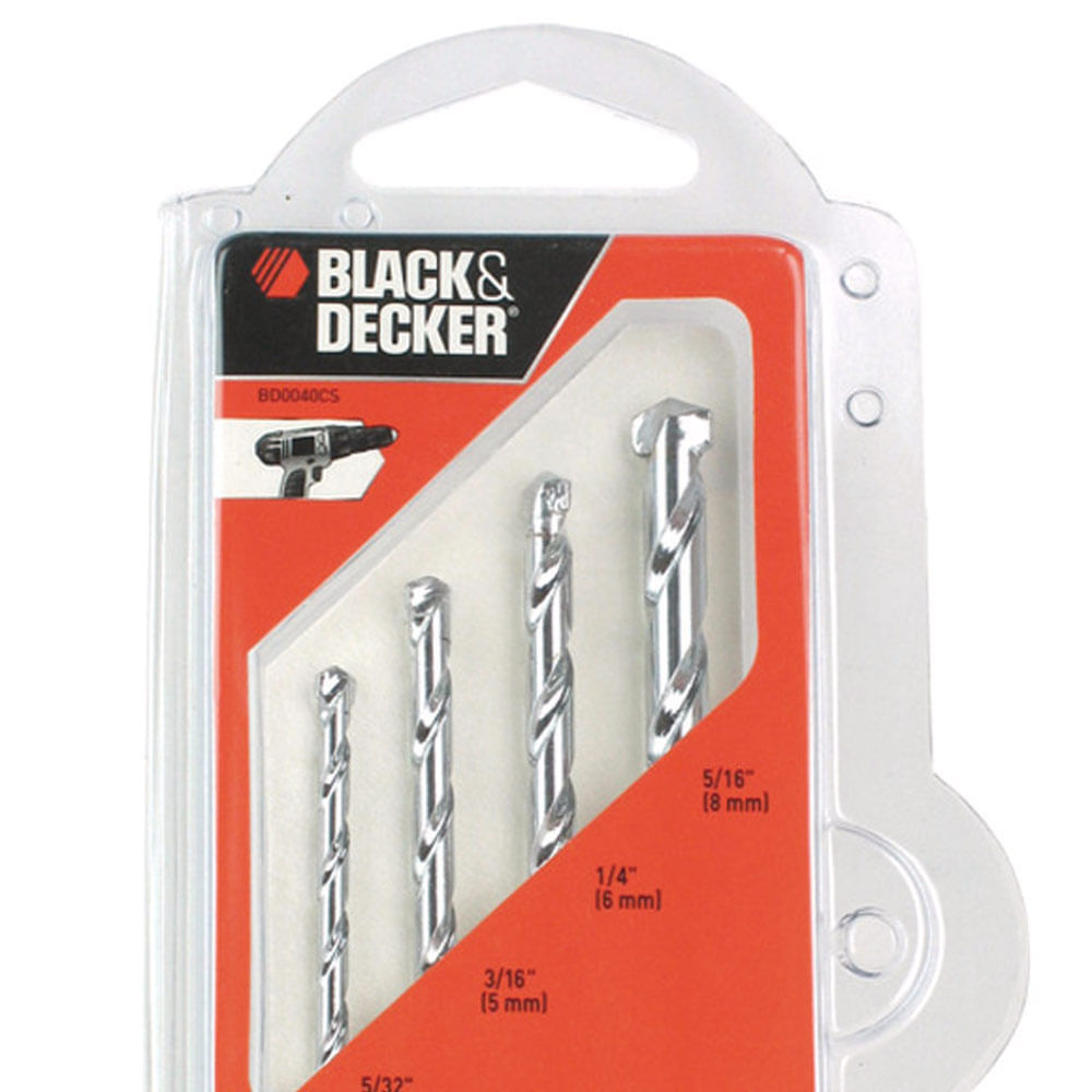 Jogo de Broca Widia com 4ps Black and Decker