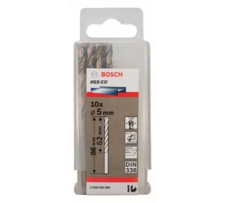 Broca Aço Rápido 08,0X75X117 mm HSS-CO BOSCH