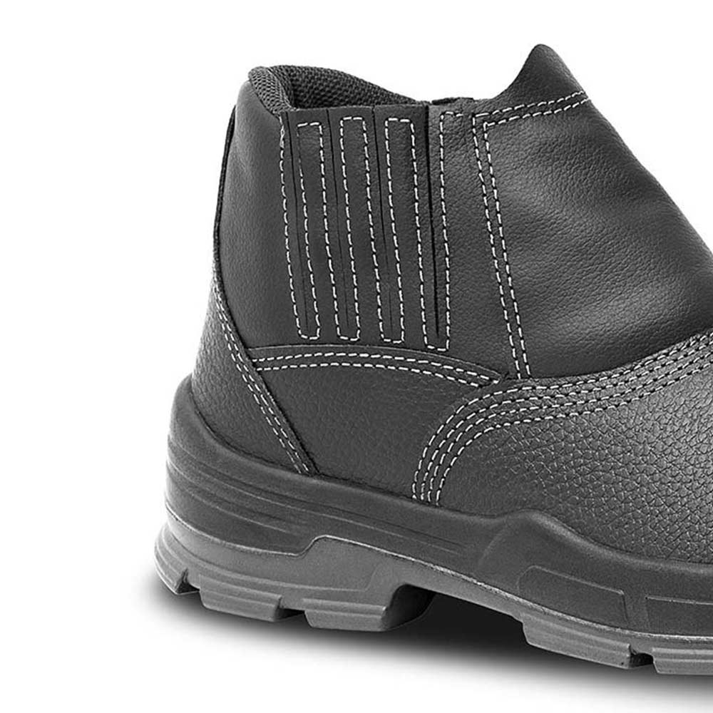 Bota de Segurança Couro Bico de Plástico sem Cadarço N36 Ca32622 Bravo/Bracol