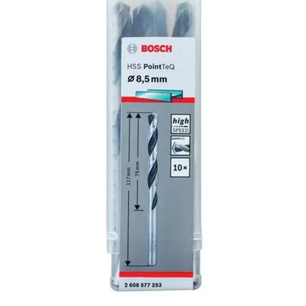 Broca De Aço Rápido 08,50 mm Hss Pointteq 2608577253 Bosch