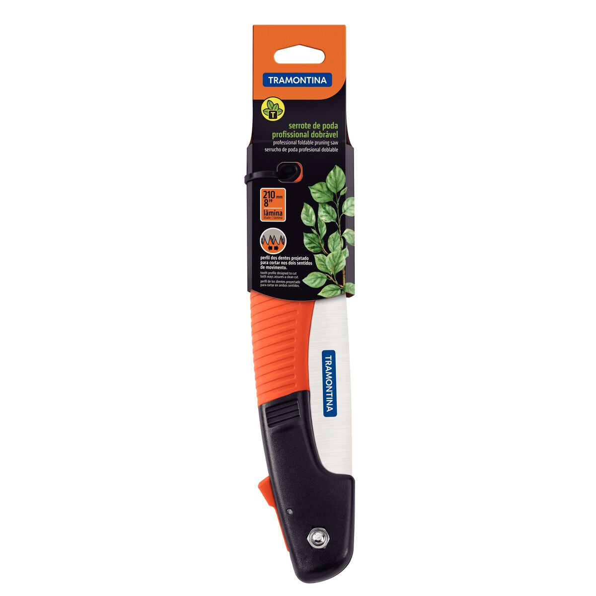 Serrote Tramontina de Poda Profissional Dobrável 8" 210mm em Aço Com Cabo Plástico