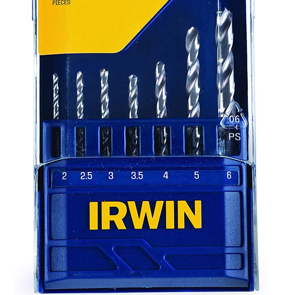 Jogo de Broca Aço Rápido 2,0-6,0 mm Com 7 Pçs IRWIN