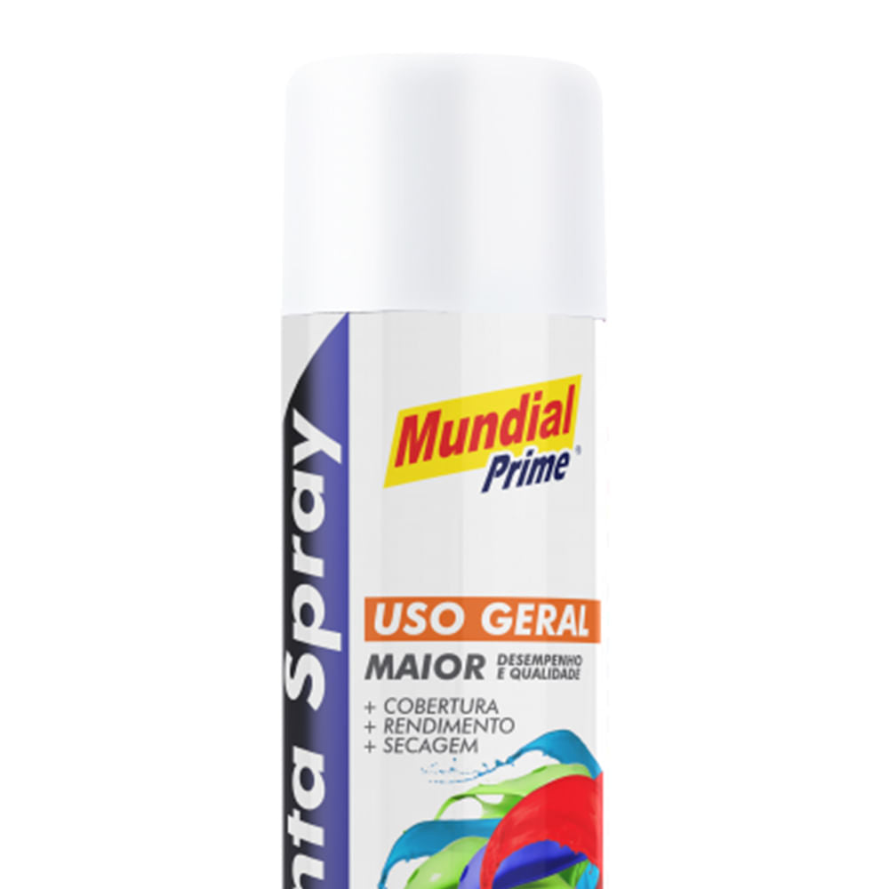 Tinta Spray 400ml Branco Fosco Mund Prime