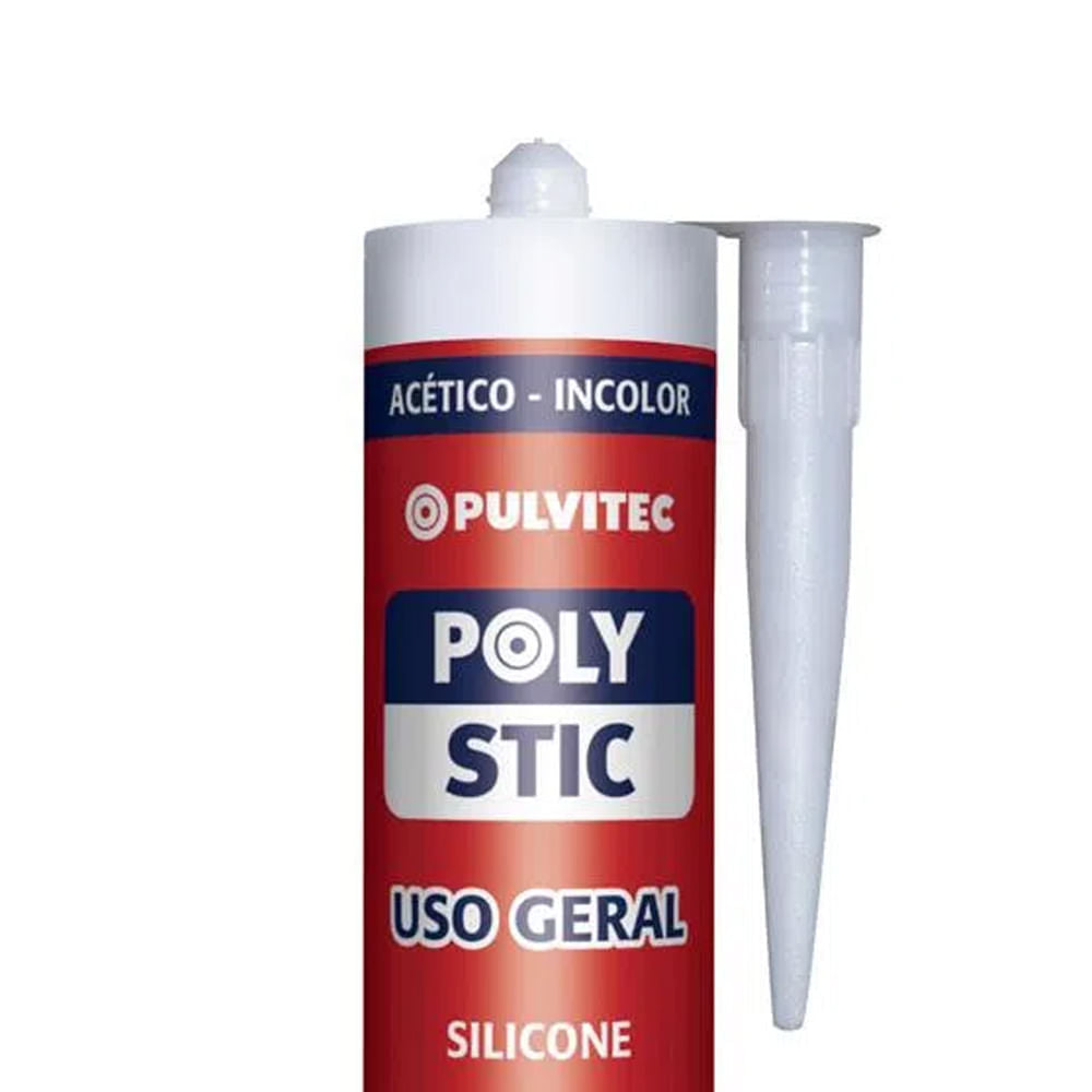 Silicone 250g Polystic Uso Geral Incolor PULVITEC