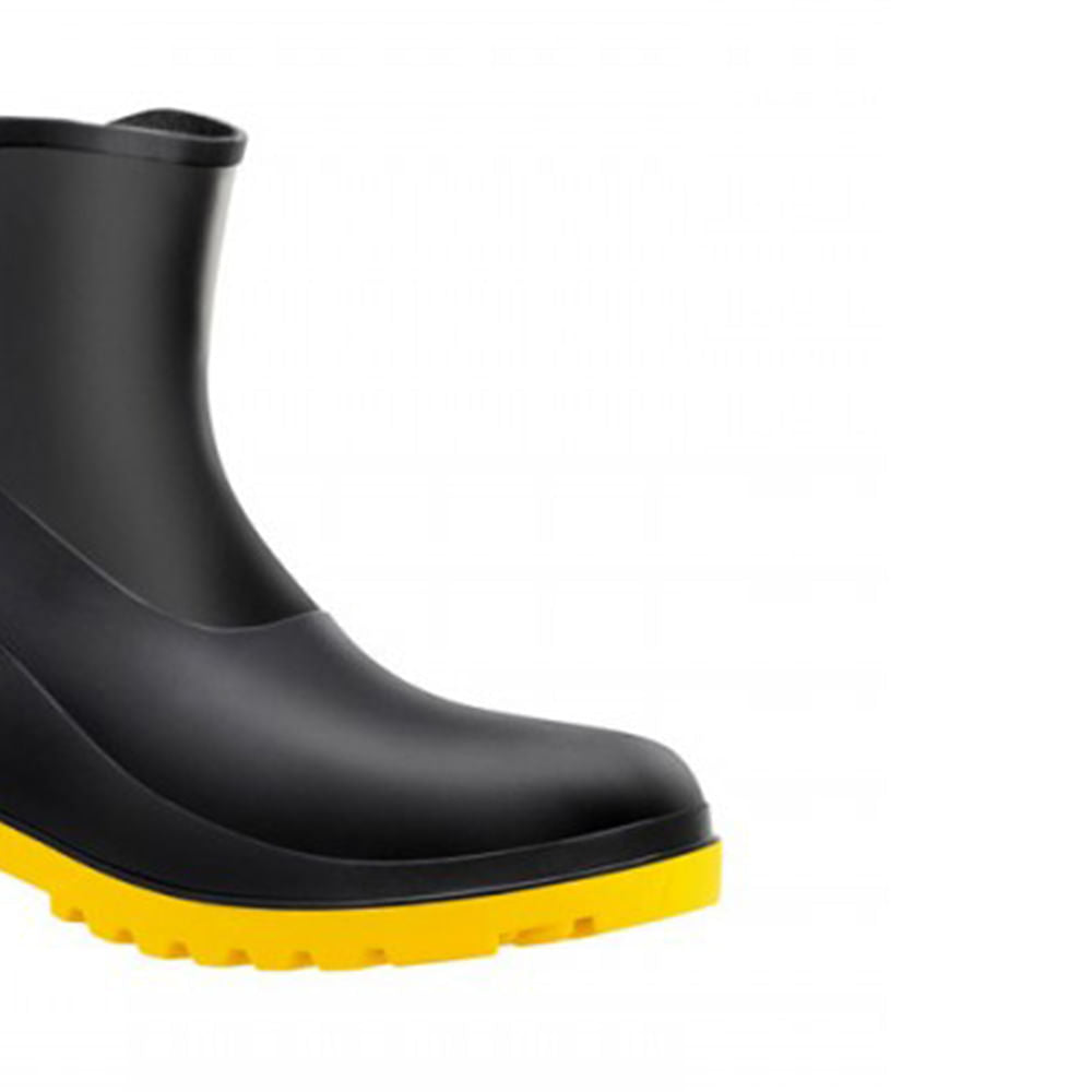 Bota de PVC 16cm N44 Preto solado Amarelo CA37456 Bracol