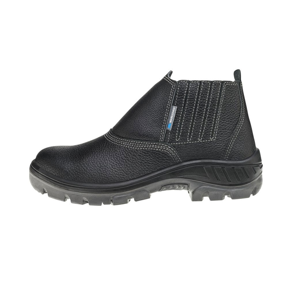 Bota Vaqueta Bico de Aço sem Cadarço PU N43 ca41429 MARLUVAS