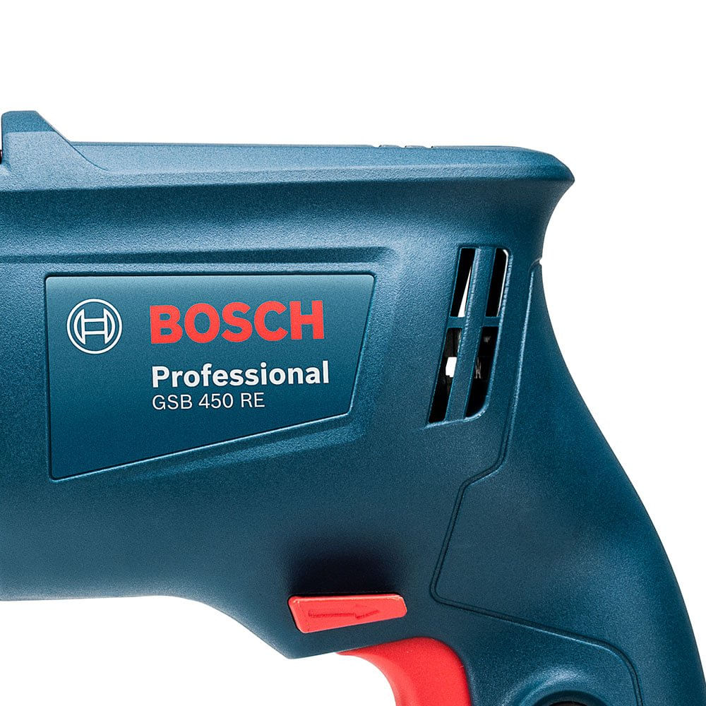 Furadeira de Impacto Bosch GSB 450 RE 450W  Com 3 Brocas