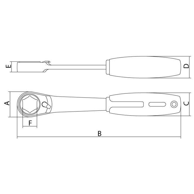 Chave Catraca Techdrive Plus 10 Pol Tramontina