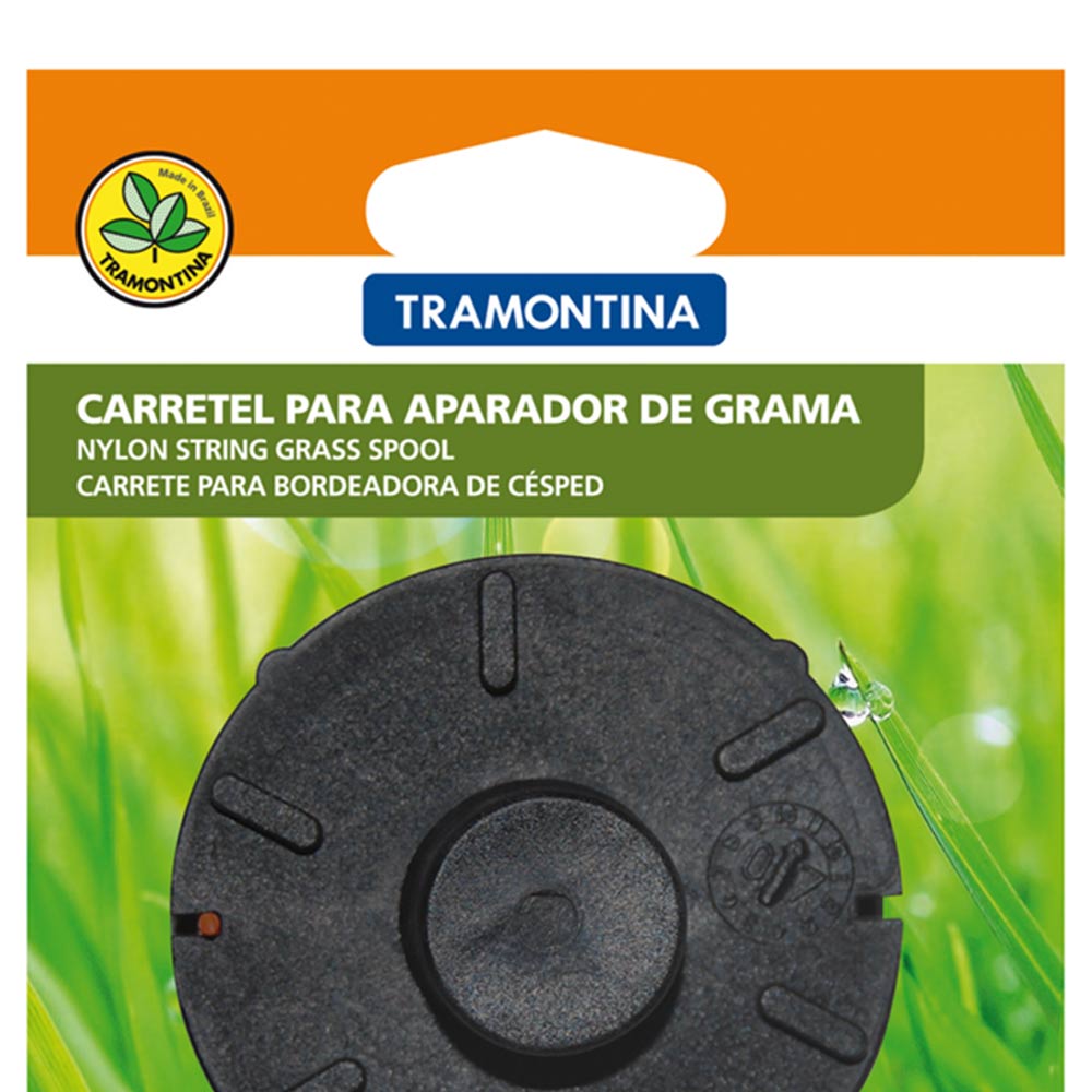 Carretel 2 Fios de Nylon 1,8mm para Aparador de Grama com 10m de Comprimento Tramontina