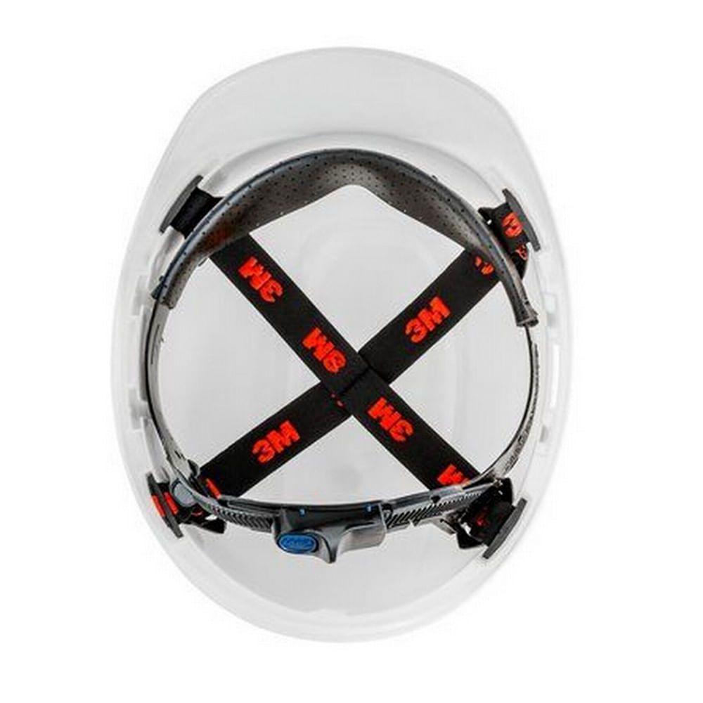 Capacete Aba Frontal Branco Com Carneira Jugular Ajustavel 3M