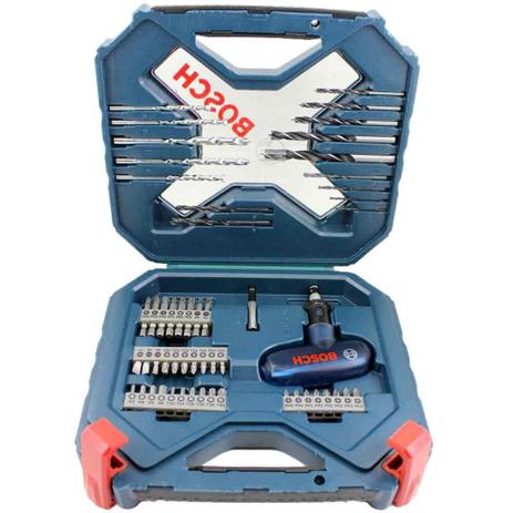 Jogo de Brocas + Bits Bosch Com 54 Peças X-line
