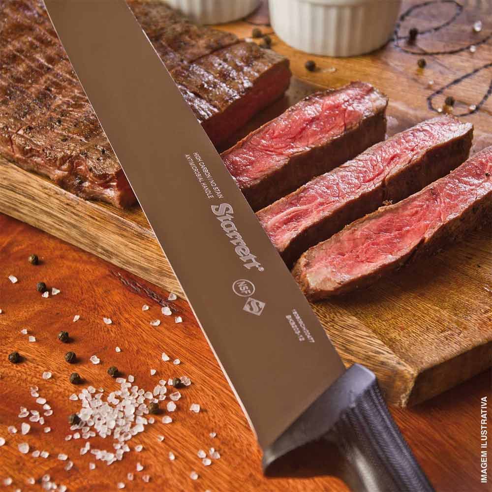 Faca Carne Refile Aereo 10"" 25cm Cabo Preto STARRETT
